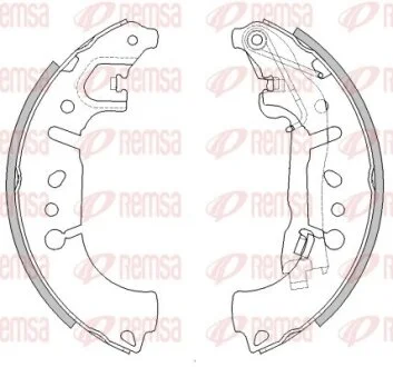 FIAT гальм. колодки задн. 500/Tipo/Fiorino 07- REMSA 4446.00