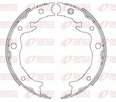 SUBARU колодки ручного гальма Forester/XV REMSA 4462.00