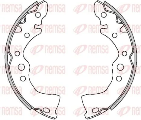NISSAN щоки гальмівні Almera 1,6 06- REMSA 4493.00 (фото 1)