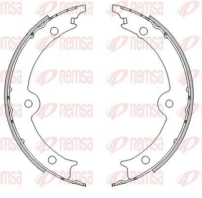 LEXUS Колодки гальмівні барабанні GS (_S19_) 430 05-11, IS III (_E3_) 200t (ASE30) 15- REMSA 4517.00 (фото 1)
