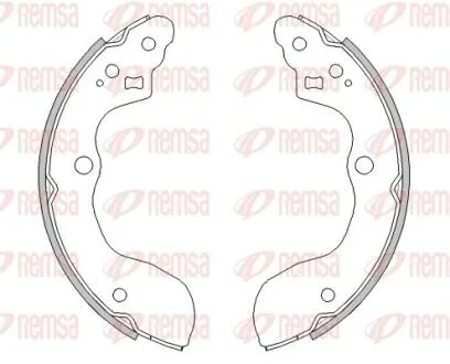 SUZUKI Колодки гальмівні барабанні SX4 06- REMSA 4531.00