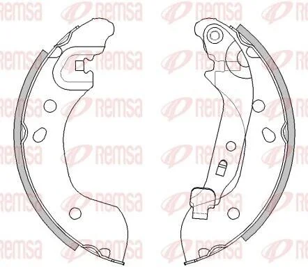 NISSAN Щеки тормозные MICRA K12 03- REMSA 4536.00 (фото 1)