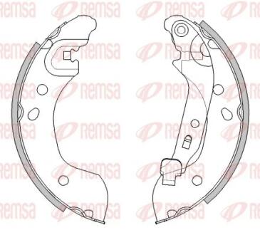 NISSAN Щеки тормозные MICRA K12 03- REMSA 4536.00