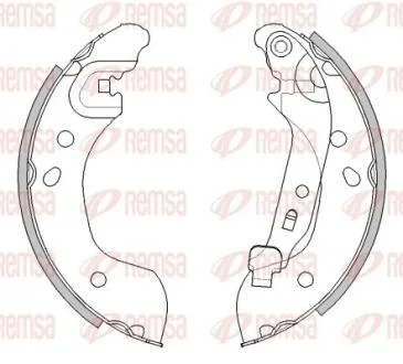 NISSAN Щеки тормозные MICRA K12 03- REMSA 4536.00