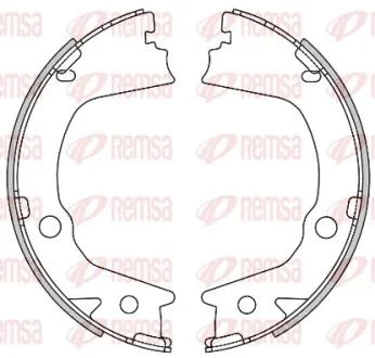 Колодки тормозные барабанные REMSA 4602.00