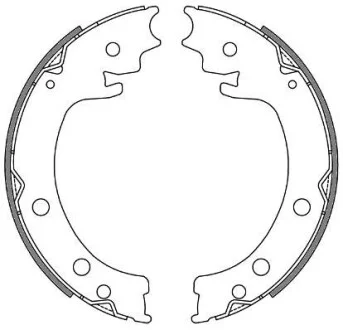 Колодки тормозные барабанные REMSA 4629.00