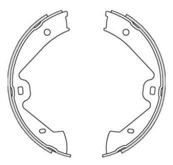 Колодки гальмові барабанні REMSA 4675.00