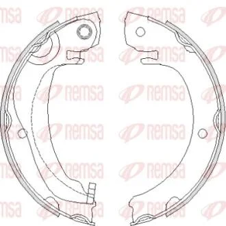 Колодки тормозные барабанные REMSA 4680.00