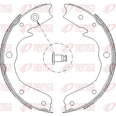 Колодки гальмівні барабанні OPEL Frontera B REMSA 4709.00 (фото 1)
