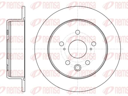 Диск гальмівний задн.Lexus IS 05- REMSA 61075.00