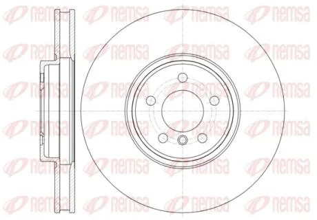 Диск гальм. передн. BMW X5 E70, X6 E71 REMSA 61333.10