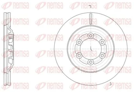 Диск гальмівний REMSA 61510.10