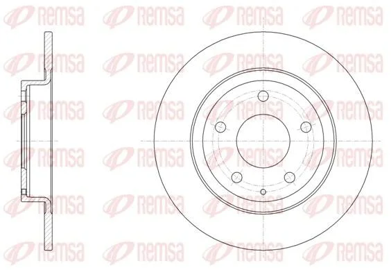 MAZDA Диск гальмівний задн. 6 12- REMSA 61519.00 (фото 1)