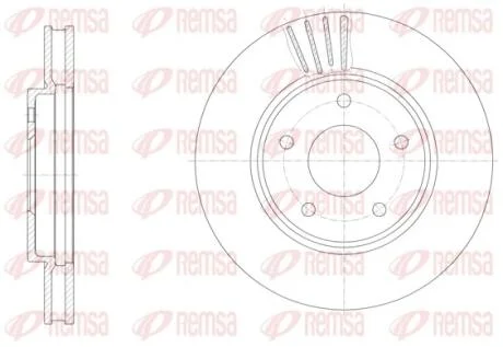 Диск тормозной REMSA 61531.10