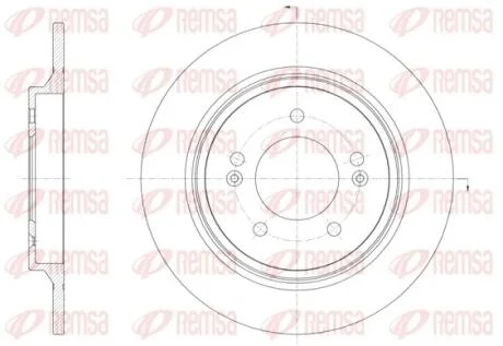 KIA Диск гальмівний задн.CEED 18-, HYUNDAI REMSA 61571.00