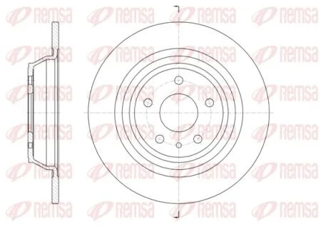 Диск гальмівний зад. FORD Mondeo 14- REMSA 61606.00