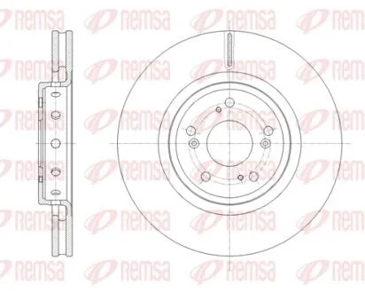 Диск гальмівний REMSA 61658.10