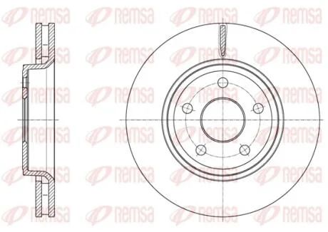 JEEP Диск гальмівний передній Grand Cherokee REMSA 61668.10