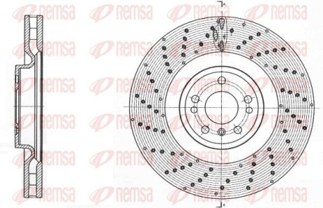 Диск гальм. передн. DB GL166 -18 REMSA 61761.10