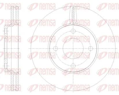 Диск тормозной REMSA 61778.10