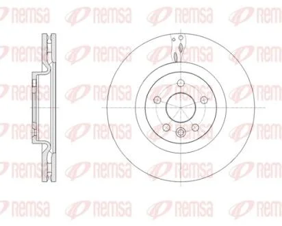 LAND ROVER диск гальм. передній Range Rover Evoque 11-, Discovery Sport 14- REMSA 61786.10