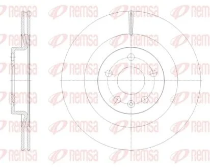 Диск гальм. задн. VOLVO S60 20- REMSA 61798.10