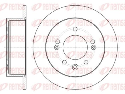 HYUNDAI диск гальмівний задн. Elantra 06- REMSA 61802.00