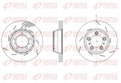 PORSCHE Диск гальмівний прав.PANAMERA 3.0 D REMSA 61861.10