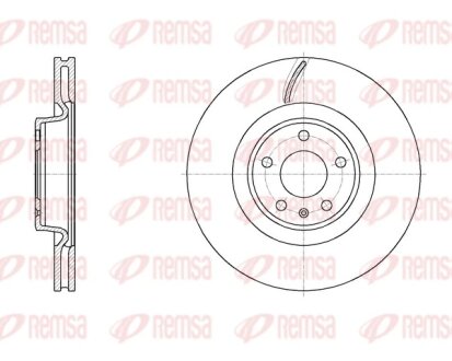 AUDI диск гальм. передн. A4 B9, A5, A7 REMSA 61970.10