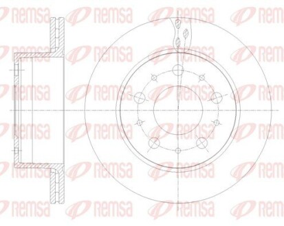 Диск гальмівний REMSA 62109.10