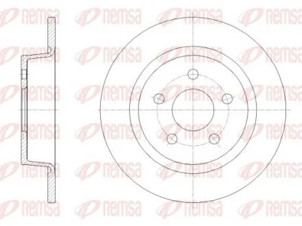 Диск гальм задн. FORD TOURNEO CONNECT 13- REMSA 62520.00