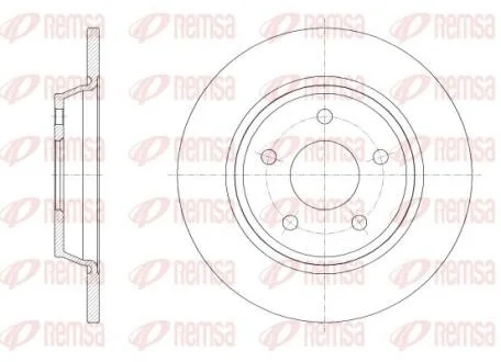 FORD диск гальм. задн. FOCUS 18- REMSA 62522.00