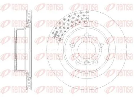 BMW Гальмівний диск задн. 3/G20 21- REMSA 62551.10