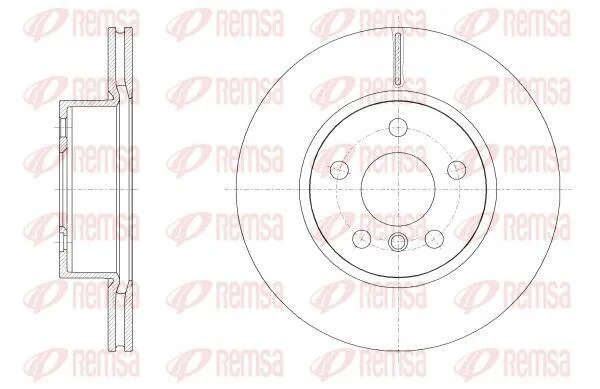BMW Гальмівний диск передн. 3/G20 21- REMSA 62554.10 (фото 1)