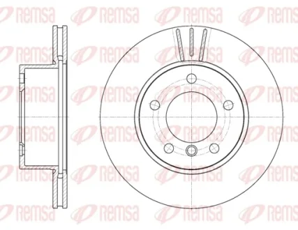 BMW диск гальмівний передній. 1 E87, F20/21, 2 F22 10- REMSA 6651.10