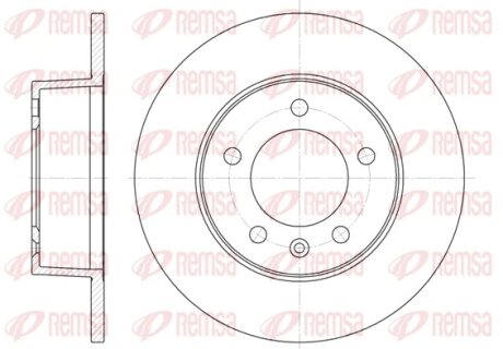 RENAULT диск гальмівний задній MASTER 1.9DCI 00- REMSA 6735.00