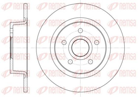 FORD диск гальм.задн.Transit Connect,Tourneo 02- REMSA 6863.00