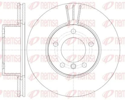 Гальмівний диск передній BMW E81/87/90/91/92 REMSA 6974.10