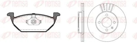 SEAT К-кт гальм. колодки + диски CORDOBA (6K1, 6K2) 1.9 SDI 99-02 REMSA 8633.03