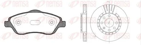 OPEL К-кт гальм. колодки + диски Corsa C 1,0-1,8 00- REMSA 8774.04