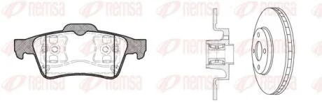 RENAULT К-кт гальм. колодки + диски Laguna 01- REMSA 8842.20