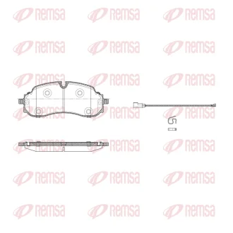 FORD К-кт гальмівних колодок TRANSIT V363 (FED, FFD) E-TRANSIT 22-25 REMSA X2024.01