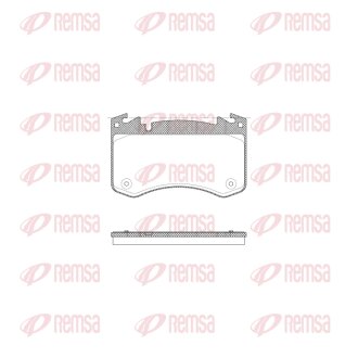 LAND ROVER Колодки гальм. передн. RANGE ROVER SPORT III 3.0 22-, RANGE ROVER V 21- REMSA X2029.00