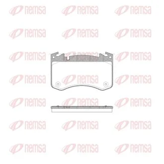 LAND ROVER Колодки гальм. передн. RANGE ROVER SPORT III 3.0 22-, RANGE ROVER V 21- REMSA X2029.00
