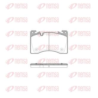 LAND ROVER Колодки гальм. передн. RANGE ROVER SPORT III 3.0 22-, RANGE ROVER V REMSA X2030.00