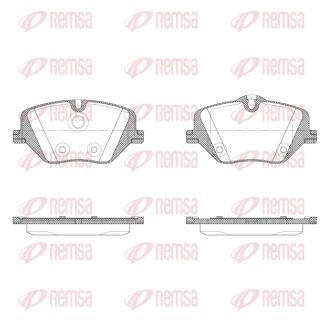 BMW Колодки гальм. передні 2 Active Tourer (U06), X1 (U11), X2 (U10) REMSA X2031.00