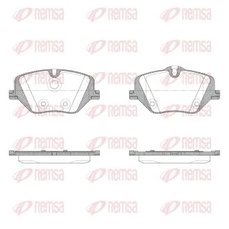 BMW Колодки гальм. передні 2 Active Tourer (U06), X1 (U11), X2 (U10) REMSA X2031.00