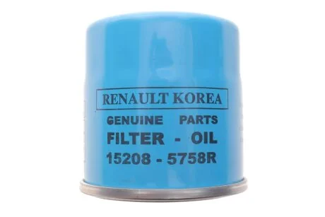 Фильтр масляный Renault Laguna 2.0i 16V 07- RENAULT 152085758R