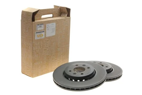 Диск тормозной (передний) Renault Kangoo 97- (280x24) (с покрыт.) (к-кт 2шт) RENAULT 402068053R