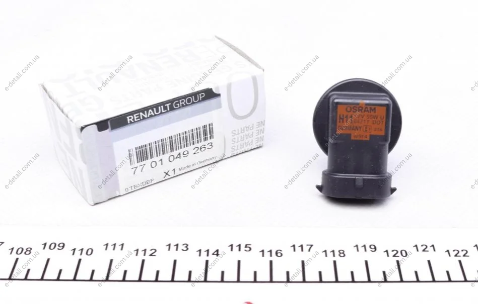 Лампа розжарювання 12V 55W Renault RENAULT 7701049263 (фото 1)